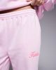 Kaiia Kaiia cotton rich puff print logo wide leg sweatpants in baby pink & coral - part of a set-Multi - 2