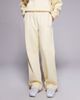 Kaiia Kaiia cotton rich puff print logo wide leg sweatpants in lemon and lilac - part of a set-Multi - 2