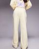 Kaiia Kaiia cotton rich puff print logo wide leg sweatpants in lemon and lilac - part of a set-Multi - 3