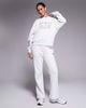 Kaiia Kaiia cotton rich sport NYC oversized hoodie in gray heather - 2