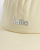 Kaiia Kaiia cotton silver hardware logo cap in lemon-Yellow - 3