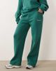 Kaiia Kaiia embroidered logo wide leg sweatpants in dark green and pink - part of a set-Multi - 2