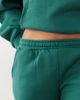 Kaiia Kaiia embroidered logo wide leg sweatpants in dark green and pink - part of a set-Multi - 4