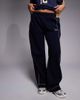Kaiia Kaiia embroidered logo wide leg sweatpants in navy and yellow - part of a set-Multi - 2