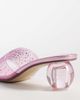 Kaiia Kaiia exclusive 00s clear diamante sphere heeled sandals in baby pink - 3