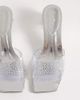 Kaiia Kaiia exclusive 00s clear rhinestone sphere heeled sandals in silver - 2