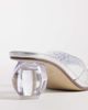 Kaiia Kaiia exclusive 00s clear rhinestone sphere heeled sandals in silver - 3