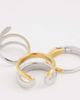 Kaiia Kaiia exclusive 18k gold plated stainless steel 3 pack chunky mixed metal rings in gold and silver-Multi - 2