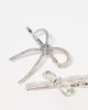 Kaiia Kaiia exclusive 2 pack rhinestone bow hair slides in silver tone - 2