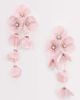 Kaiia Kaiia exclusive 3D flower drop earrings in baby pink - 1