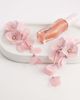 Kaiia Kaiia exclusive 3D flower drop earrings in baby pink - 2