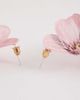 Kaiia Kaiia exclusive 3D flower drop earrings in baby pink - 4