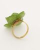 Kaiia Kaiia exclusive 3D flower faux-pearl detail ring in green-Yellow - 2