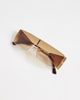 Kaiia Kaiia exclusive 90s rectangle frame sunglasses in tan-Multi - 2