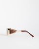 Kaiia Kaiia exclusive 90s rectangle frame sunglasses in tan-Multi - 3