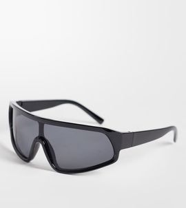 Kaiia Kaiia exclusive 90s sporty sunglasses in black-Multi