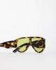 Kaiia Kaiia exclusive aviator green lens glasses in tort-Multi - 3
