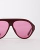 Kaiia Kaiia exclusive aviator sunglasses in burgundy-Red - 2