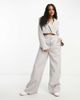 Kaiia Kaiia exclusive boxy cropped blazer in gray - part of a set - 4