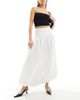Kaiia Kaiia exclusive bubble hem maxi skirt in white - 1