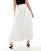 Kaiia Kaiia exclusive bubble hem maxi skirt in white - 2