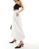 Kaiia Kaiia exclusive bubble hem maxi skirt in white - 3