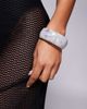 Kaiia Kaiia exclusive chunky wide resin bangle in pearl white - 1