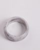Kaiia Kaiia exclusive chunky wide resin bangle in pearl white - 2