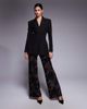 Kaiia Kaiia exclusive cinched waist blazer in black - part of a set - 2
