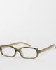 Kaiia Kaiia exclusive clear lens glasses in olive-Green - 1