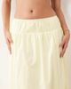 Kaiia Kaiia exclusive cotton drop waist ruffle hem maxi skirt in lemon - part of a set-Yellow - 3