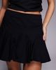 Kaiia Kaiia exclusive cotton rich stretch volume godet mini skirt in black - part of a set - 3