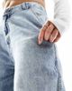 Kaiia Kaiia exclusive cotton rich wide leg jeans in light blue wash - 4