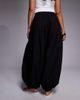 Kaiia Kaiia Exclusive cotton volume balloon leg pants in black - 2