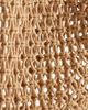 Kaiia Kaiia exclusive cotton woven tassel trim shoulder straps beach bag in beige-Neutral - 3