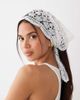 Kaiia Kaiia exclusive crochet headscarf in white - 1