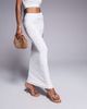Kaiia Kaiia exclusive double layered slinky lace knot detail maxi skirt in ivory - part of a set-White - 2