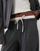Kaiia Kaiia exclusive double waistband wide leg tactical pants in charcoal - part of a set-Gray - 4