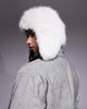 Kaiia Kaiia exclusive faux fur trapper hat in cream-White - 2