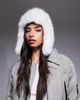Kaiia Kaiia exclusive faux fur trapper hat in cream-White - 3