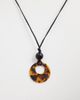 Kaiia Kaiia exclusive faux leather cord pendant necklace in brown tort - 1
