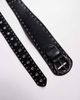 Kaiia Kaiia Exclusive faux leather eyelet & stud detail chunky belt in black-Multi - 2