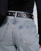 Kaiia Kaiia Exclusive faux leather eyelet detail western belt in black-Multi - 3