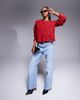 Kaiia Kaiia exclusive knit cardigan in deep red - 3
