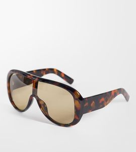 Kaiia Kaiia exclusive oversized aviator sunglasses in tort-Multi