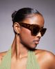 Kaiia Kaiia exclusive oversized cat eye sunglasses in brown tort-Multi - 2
