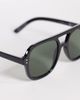 Kaiia Kaiia exclusive oversized chunky square sunglasses in black - 2