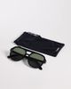 Kaiia Kaiia exclusive oversized chunky square sunglasses in black - 3