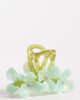 Kaiia Kaiia exclusive oversized flower claw clip in green - 1