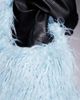 Kaiia Kaiia exclusive oversized shaggy faux fur cross body star bag in baby blue - 3